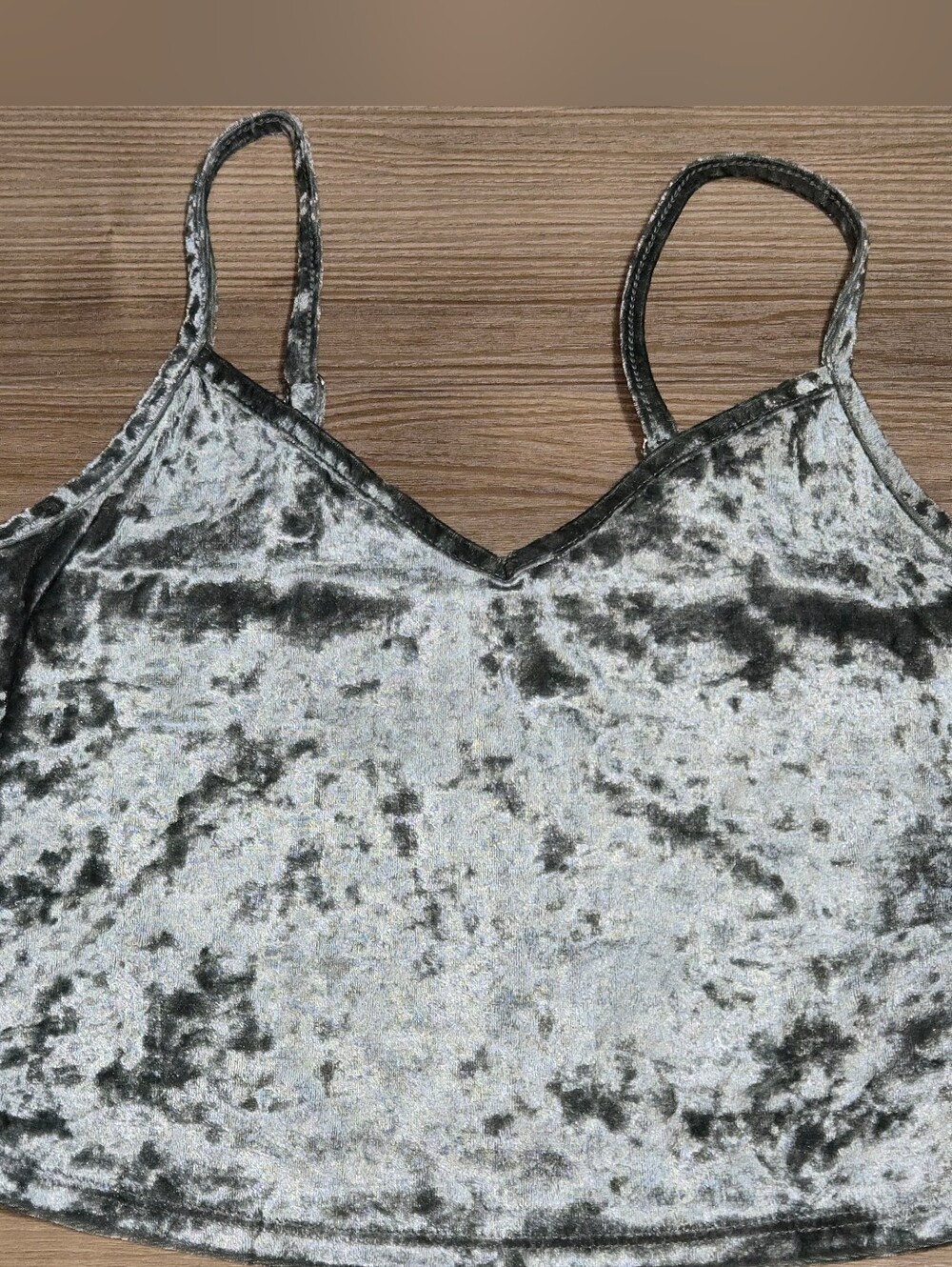 Forever 21 Crushed Velvet Crop Top